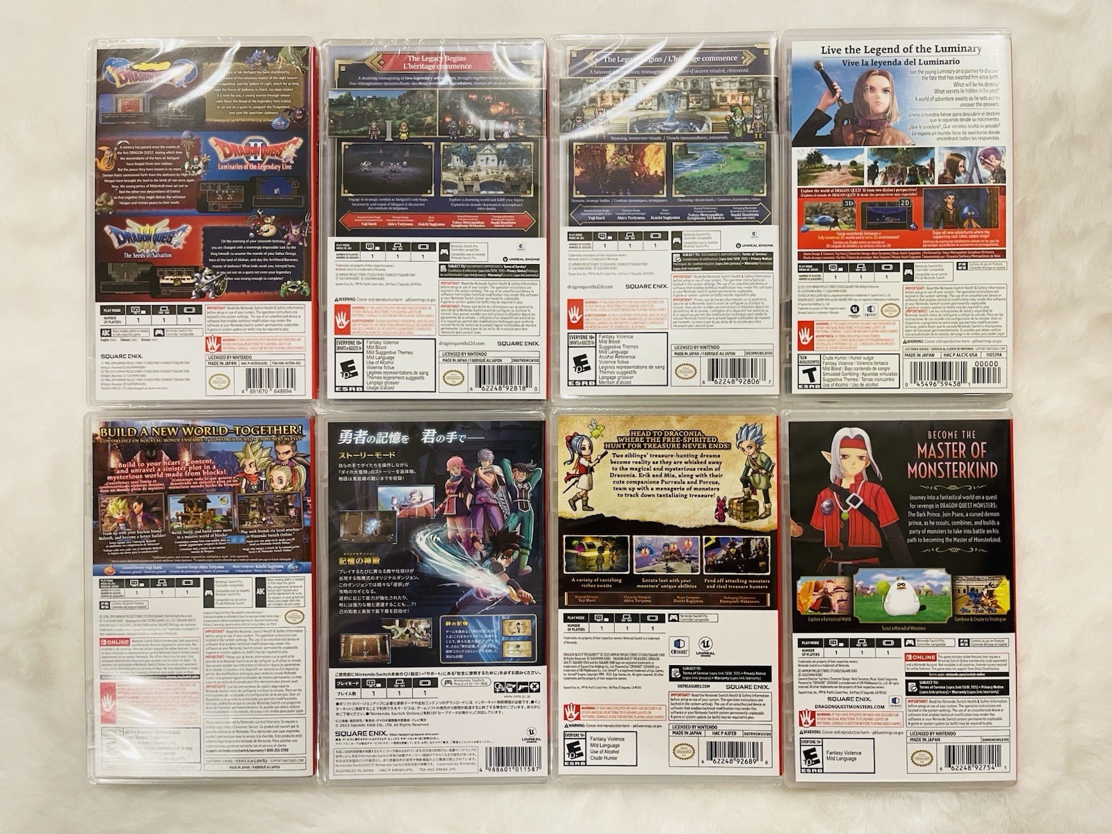 Dragon Quest Switch Collection | Most Sealed – See Description & Photos For List