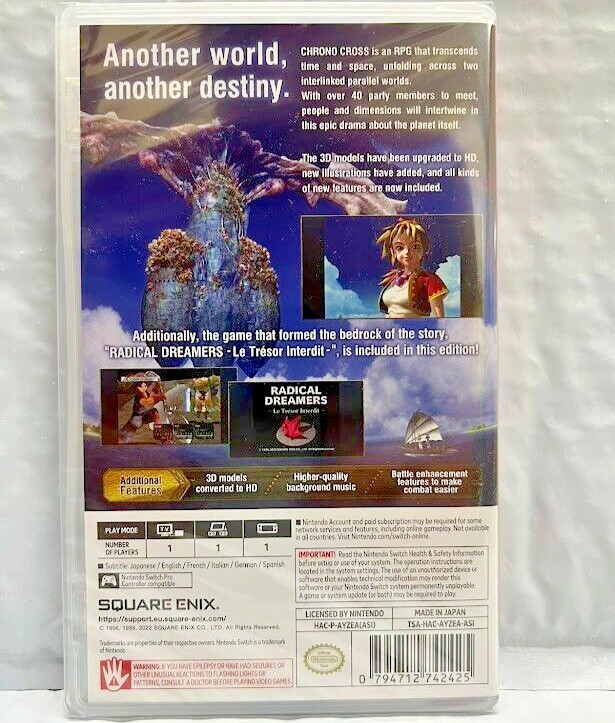 Chrono Cross The Radical Dreamers Edition Switch Brand New Game (RPG 2022)