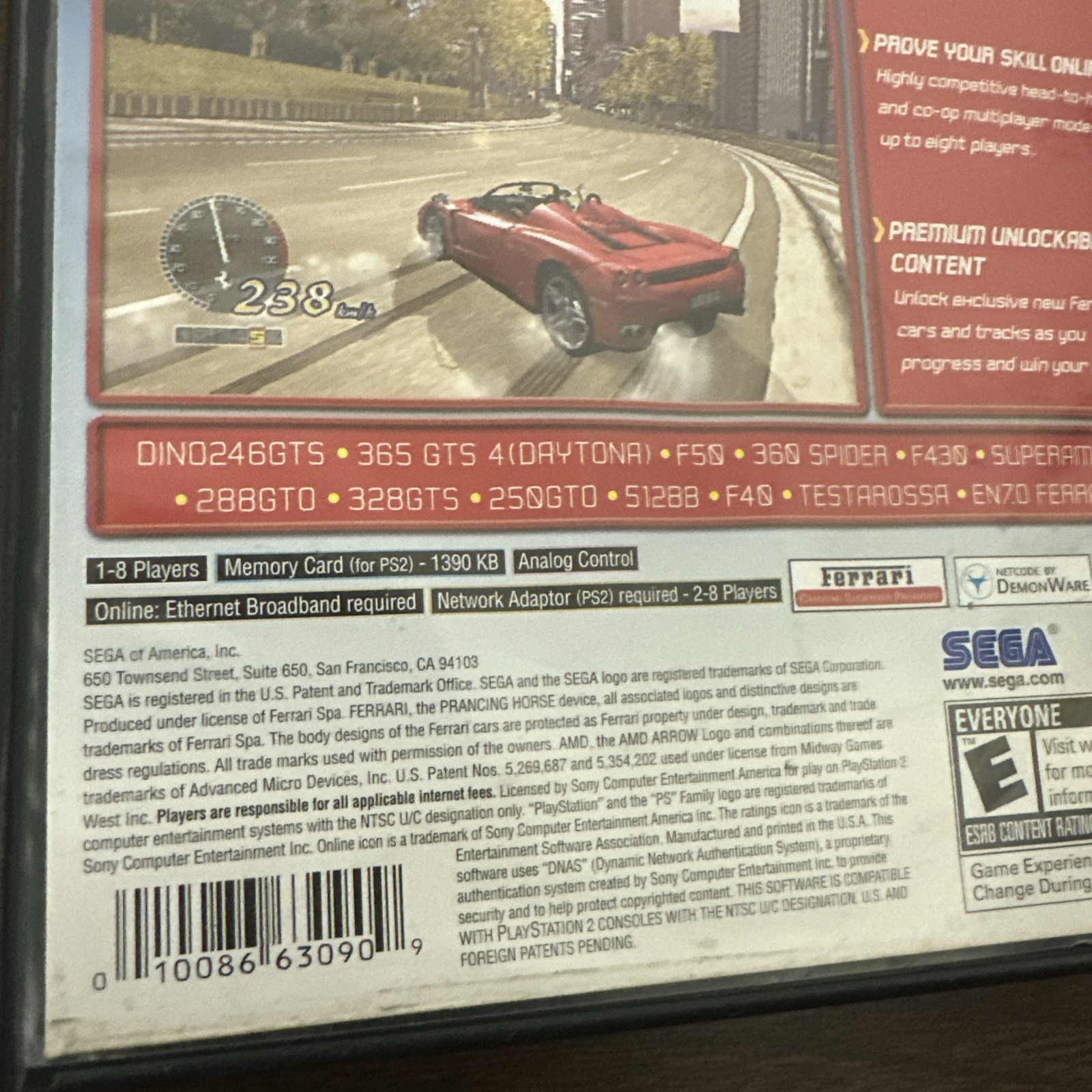 OutRun 2006: Coast 2 Coast (PlayStation 2) w/disc+case+manual (NTSC-U/C)
