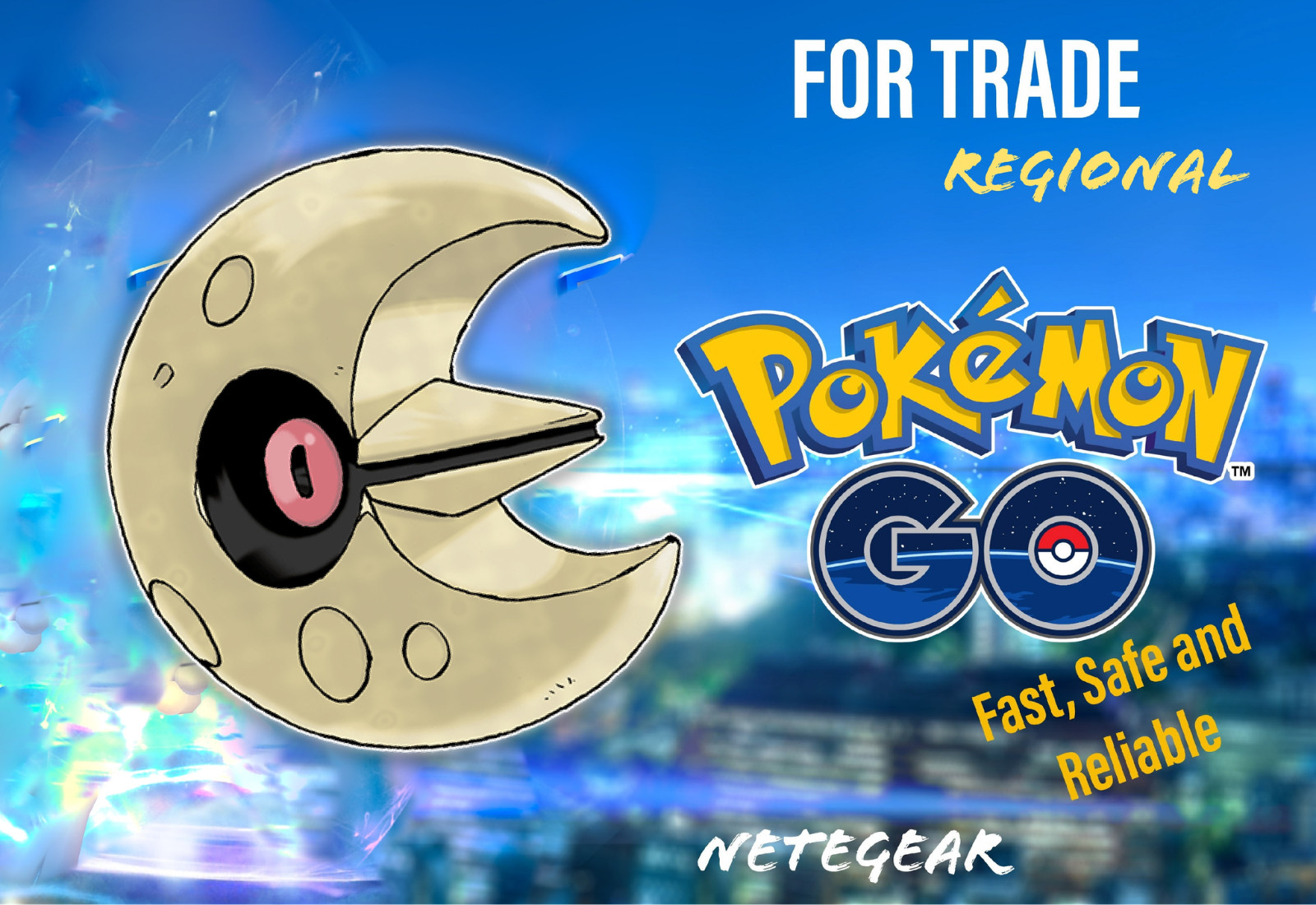 Pokémon Go Regional LUNATONE For Trade || Buy 2, Get 1 FREE || Mix ’n‘ Match