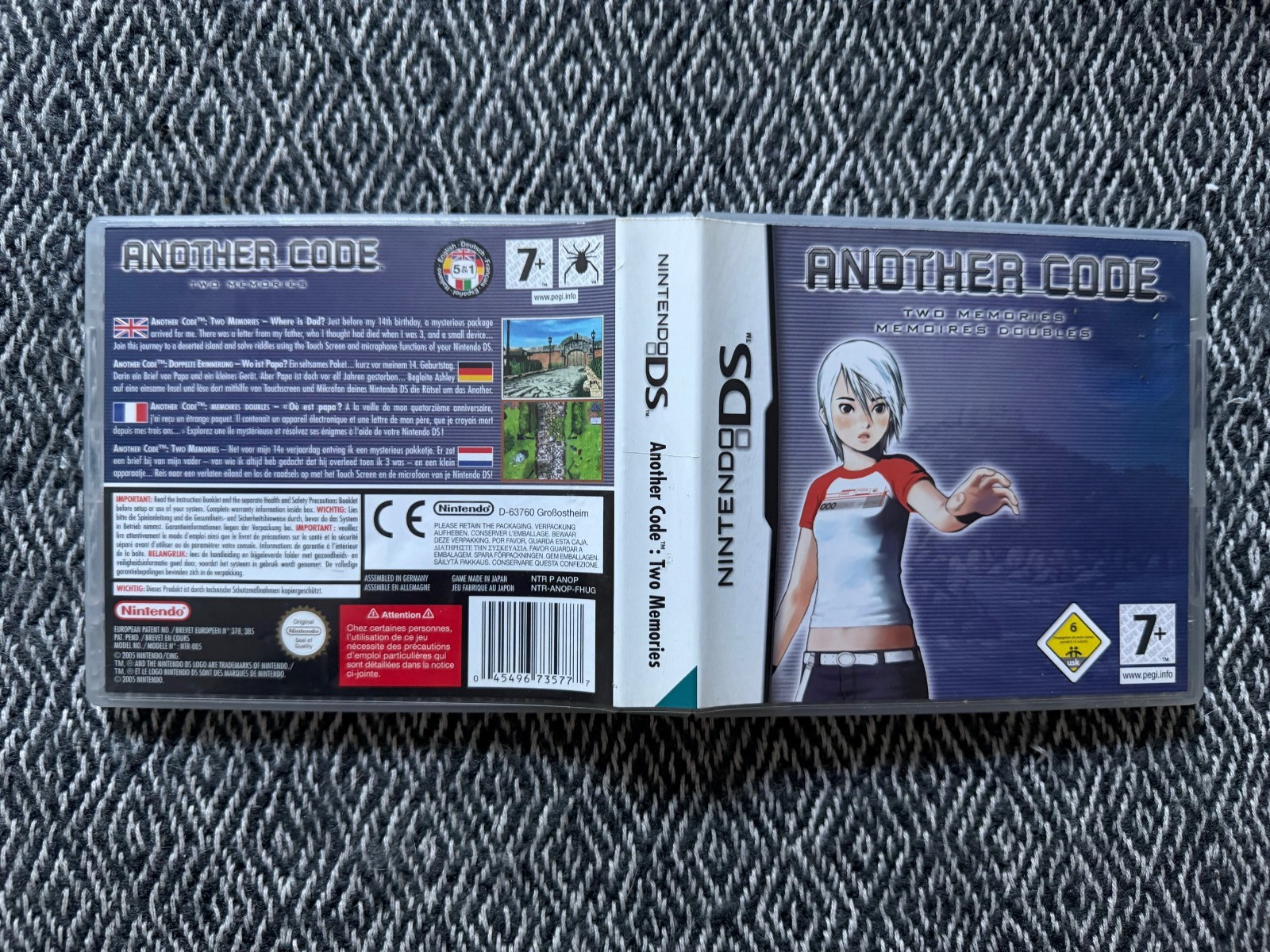 ds Another Code Two Memories Memories Doubles Game REGION FREE (Works in US) PAL