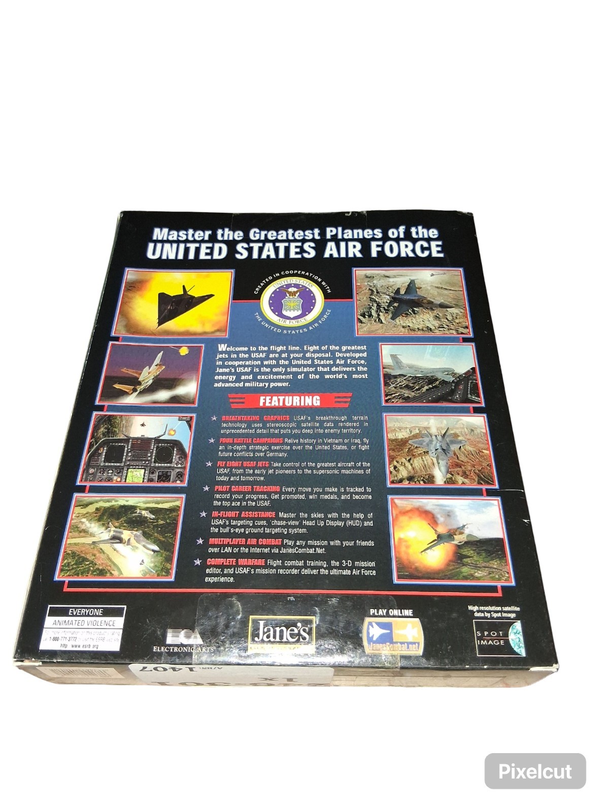New 1999 Jane’s USAF United States Air Force Combat simulations PC Game CD-Rom