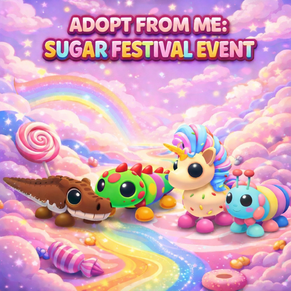 SUGAR FESTIVAL – CANDICORN – GUMBALL CATERPILLAR – COCOADILE | ADOPT FROM ME 🌟