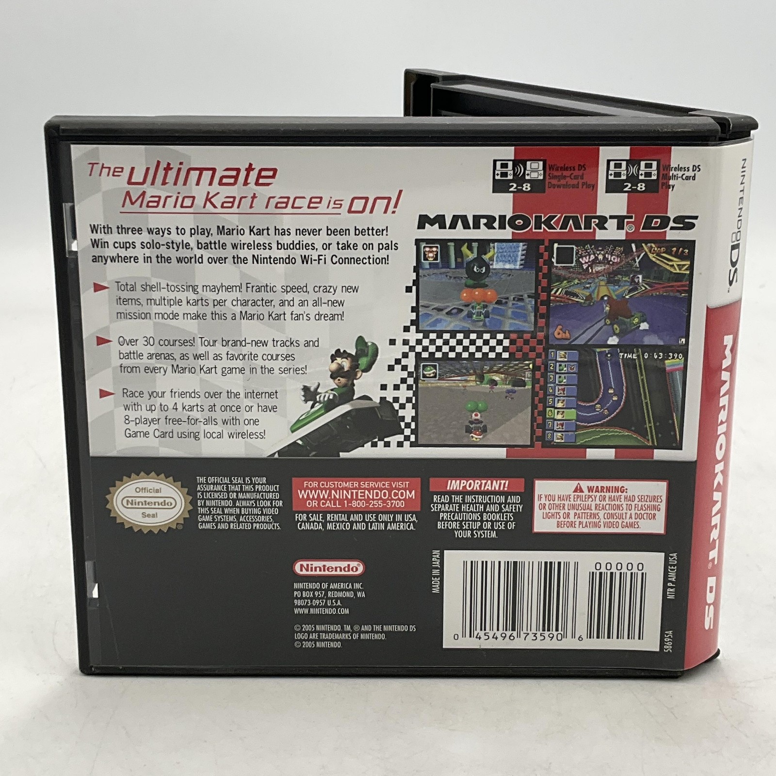 Mario Kart DS Nintendo DS Game Case Manual E Nintendo NTSC-U/C 2005 NO GAME