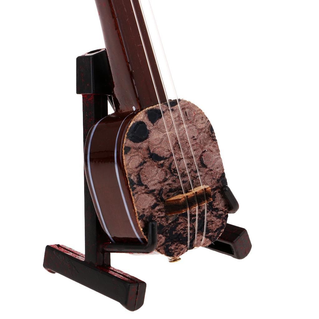 1/6 Model Simulation Plucked Stringed Metal Trichord Bandore
