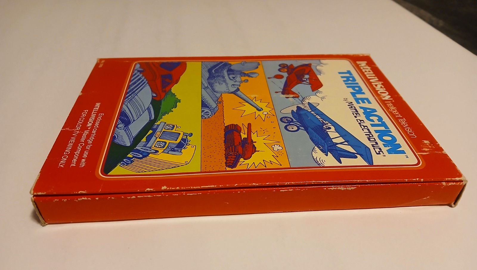 Triple Action Intellivision CIB Complete in Box w Overlays Tested Works