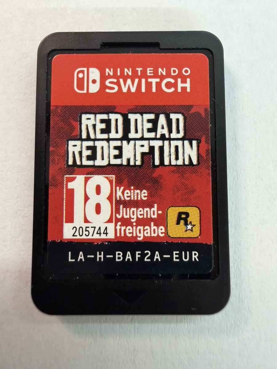 Nintendo Switch Red Dead Redeption Video Game PEGI 18 (No Case) Tested