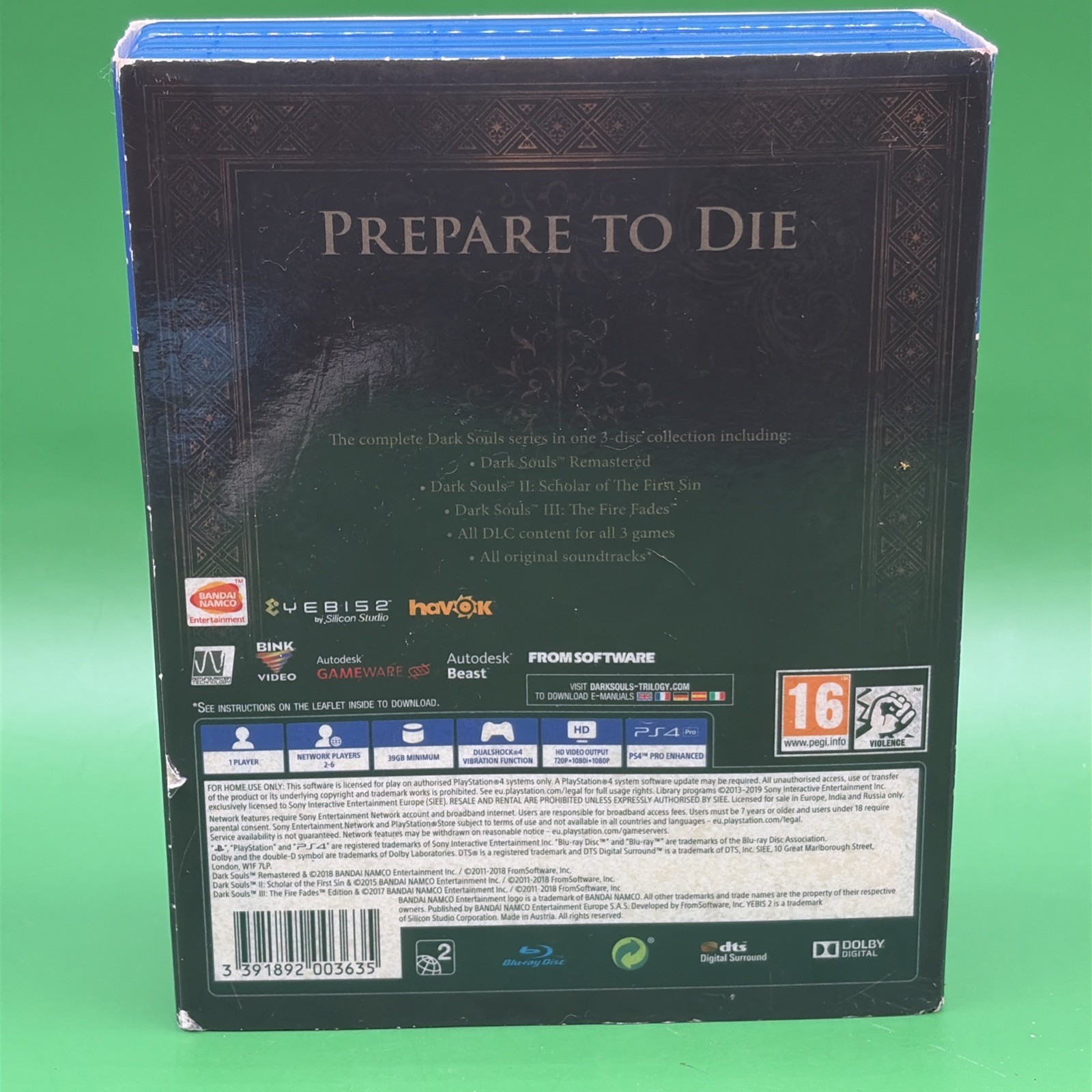 Dark Souls Trilogy 1 2 3 PS4 PlayStation4 (1 Disk – Remastered MISSED)