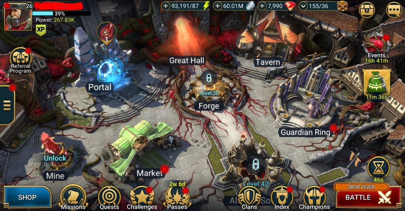 Raid Shadow Legends | Starter with 2 Mythical – Komidus and Gharol : 93k energy