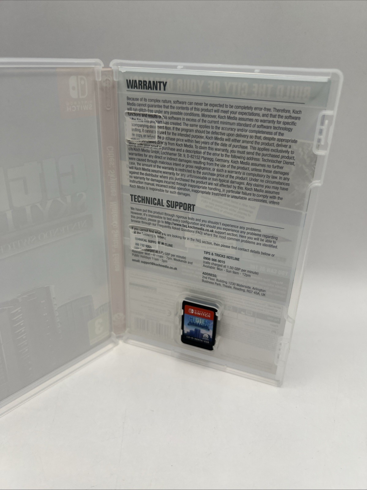 Nintendo Switch Cities Skylines 2019 Cartridge Tested Working PAL Europe