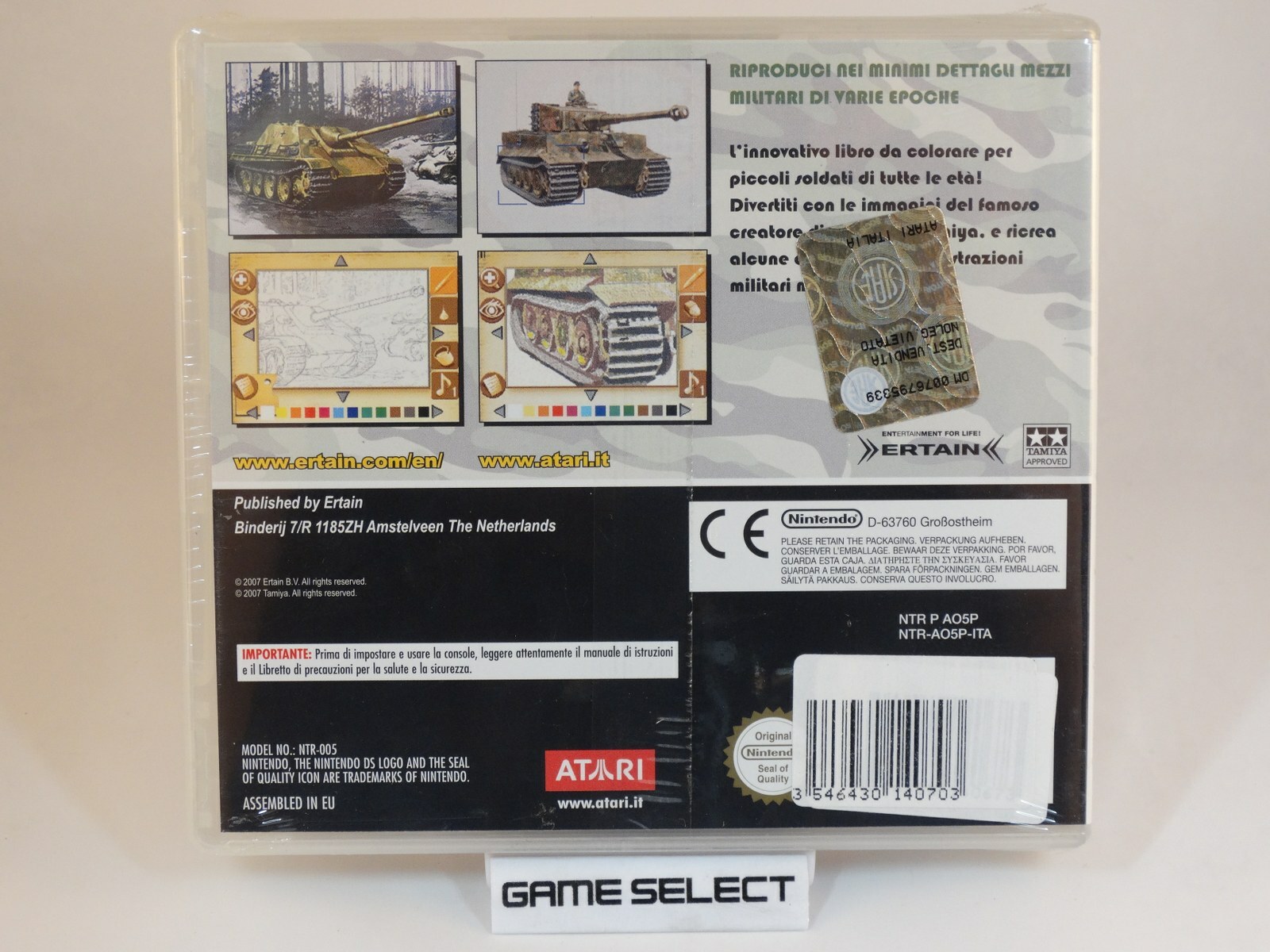 PAINT BY DS MILITARY VEHICLES NNINTENDO DS 2DS 3DS PAL ITALIAN NEW SEALED