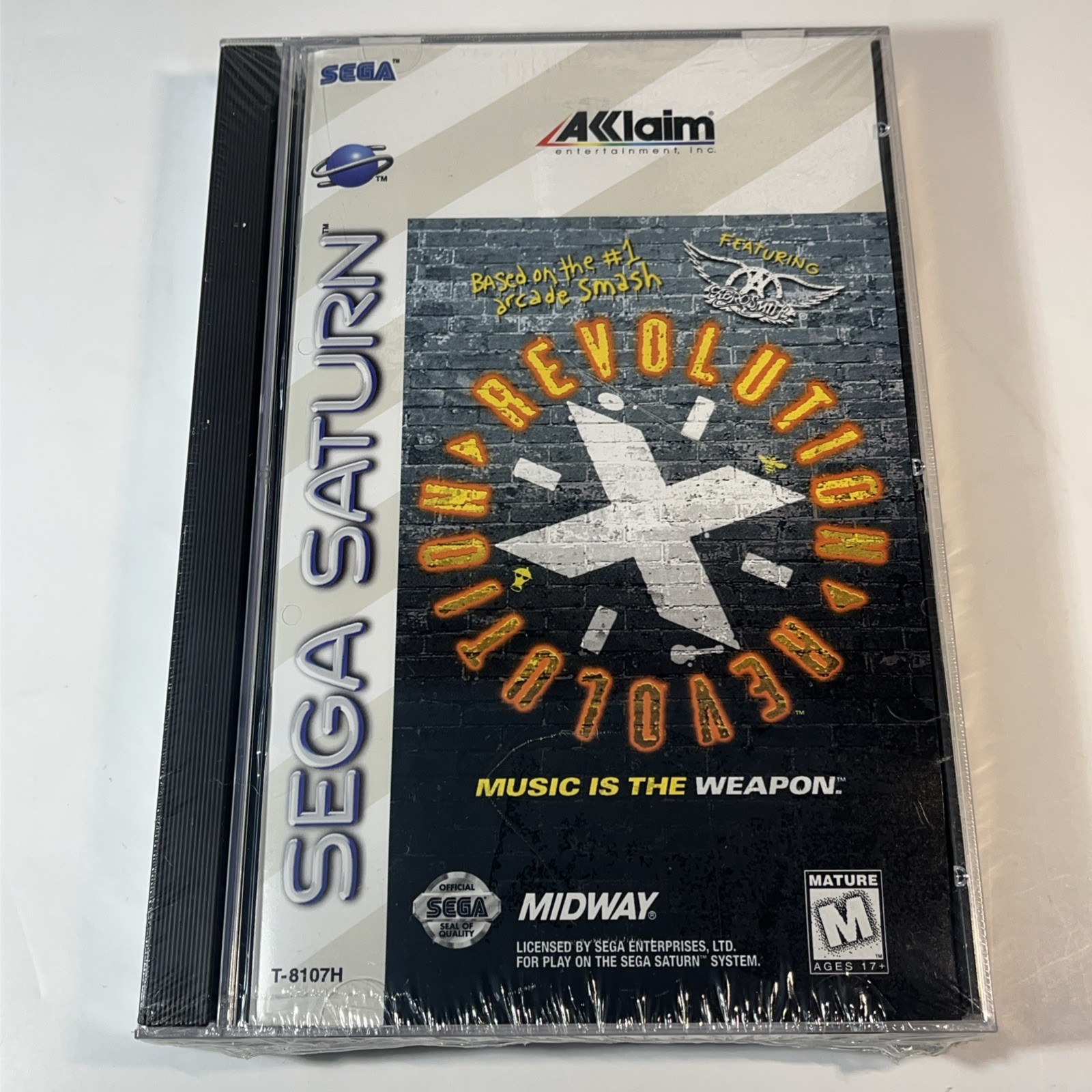 Revolution X (Sega Saturn, 1997) New & Factory Sealed Complete Aerosmith