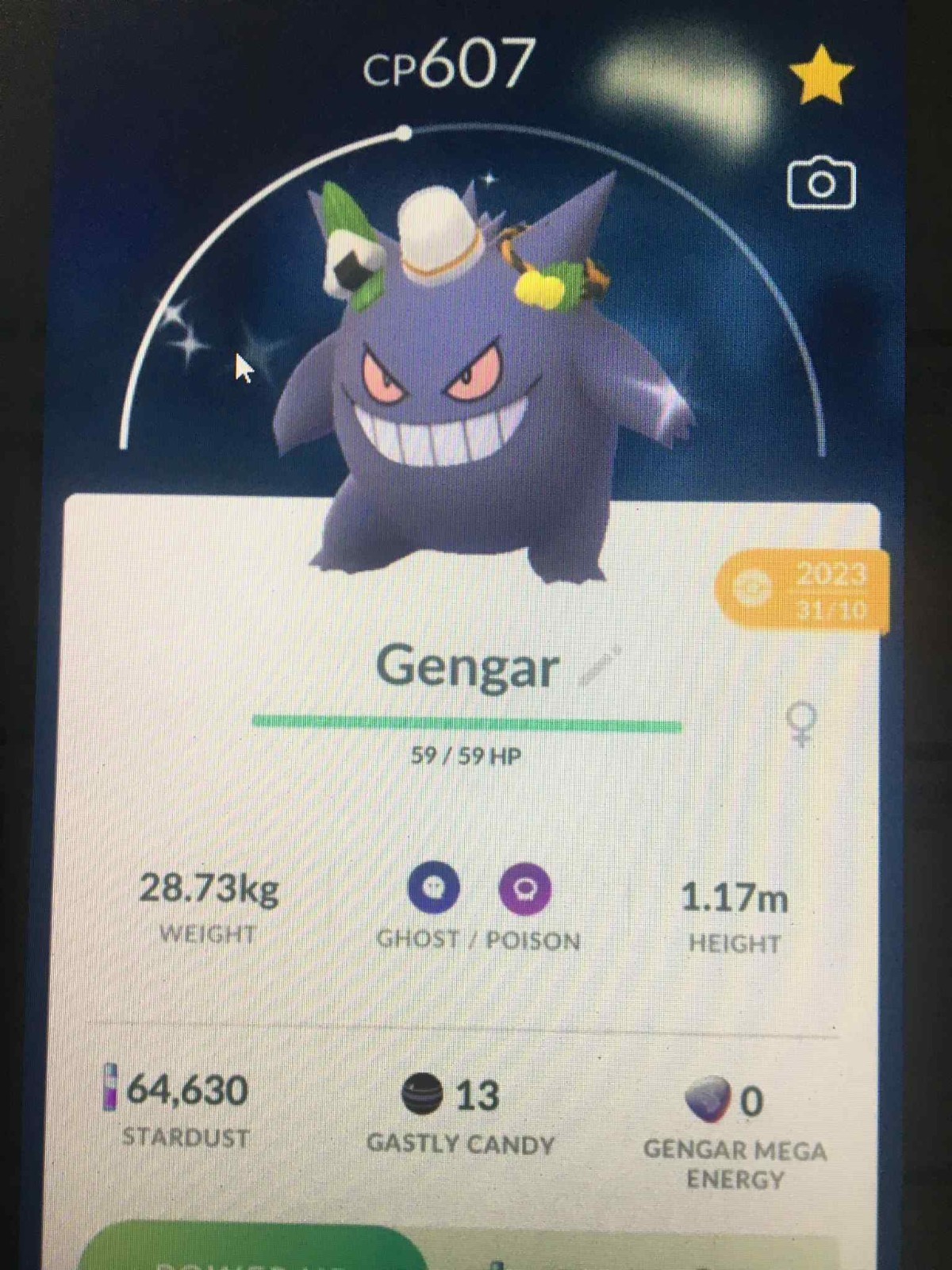 Pokémon Go – Shiny Gengar Halloween Costume – Trade 20K Stardust