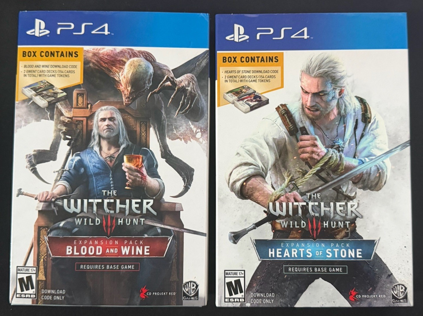 The Witcher 3 Wild Hunt Expansion Pack PS4 Blood and Wine & Hearts of Stone