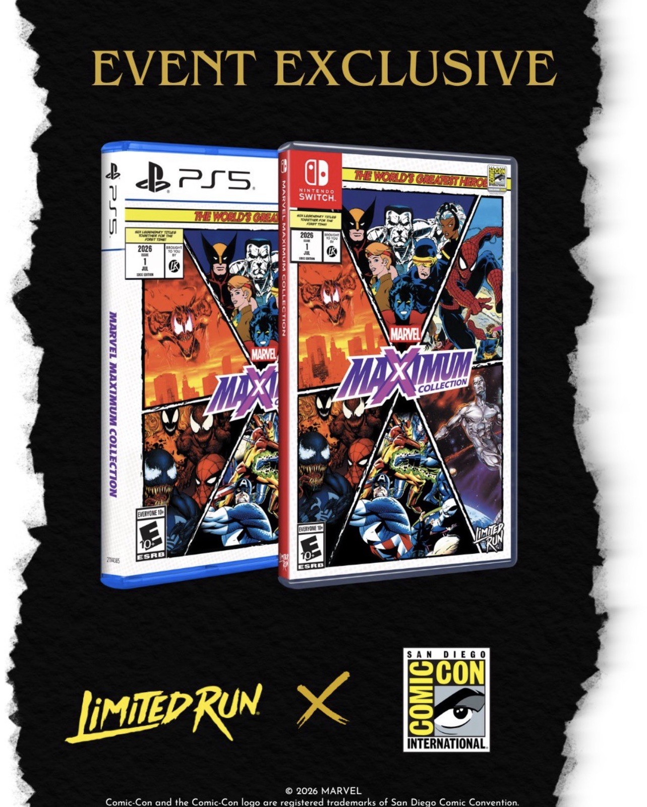 SDCC 2026 Limited Run Games Marvel MaXimum Collection Nintendo Switch