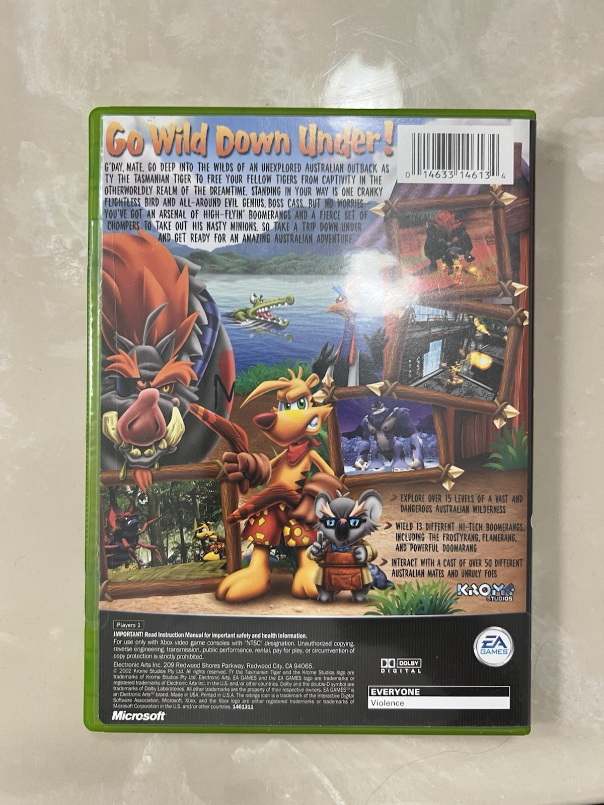 Ty the Tasmanian Tiger (Microsoft Xbox, 2002)