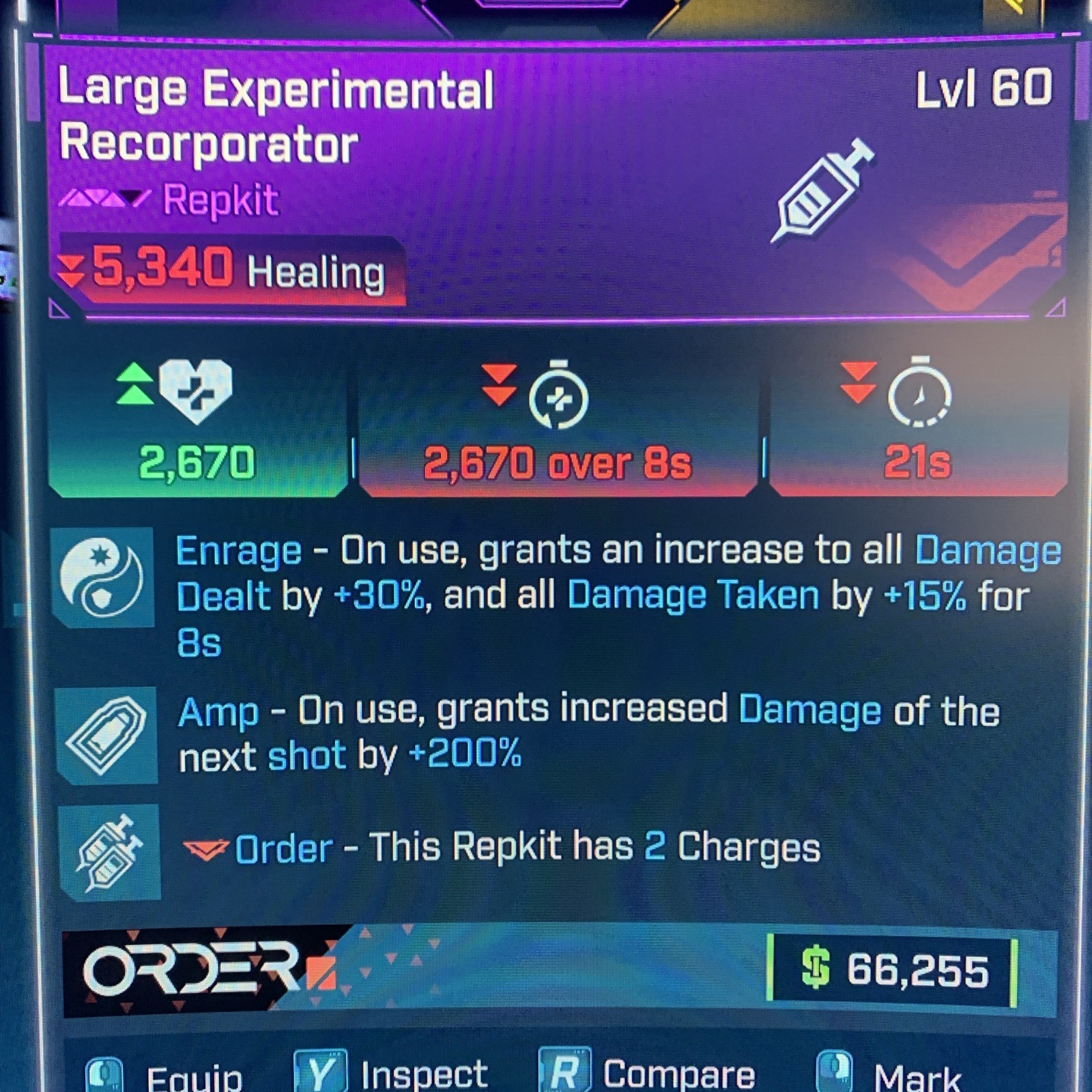 Borderlands 4⭐️LVL 60 ENRAGE/AMP 2 CHARGES REPKIT⭐️All PLATFORM