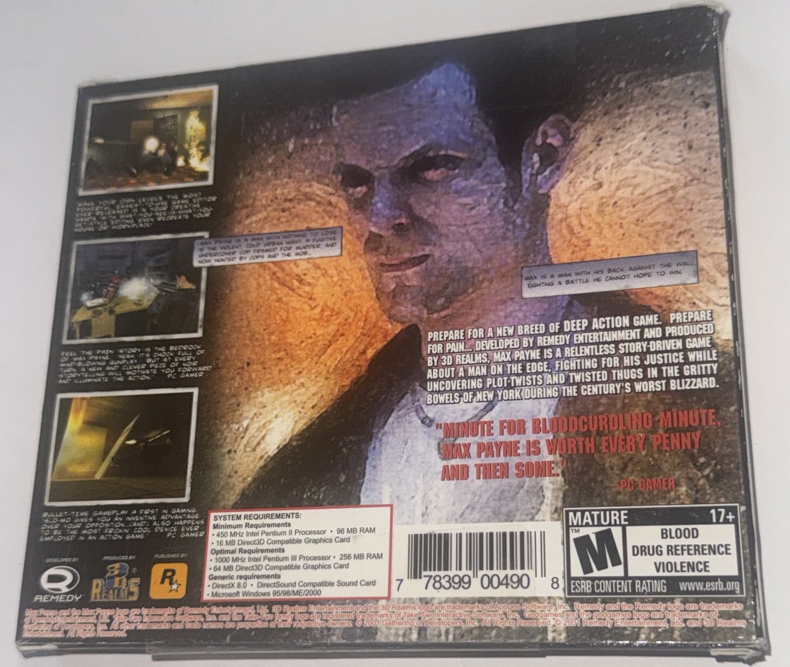 Max Payne – First Person Shooter PC Computer Game by Rockstar Games – New/Sealed
