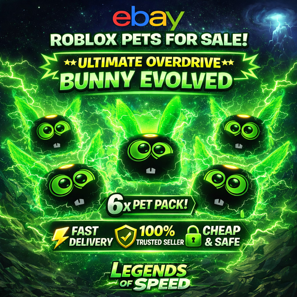 6-PACK Ultimate Overdrive Bunny | Legends Of Speed Roblox | Super Fast Delivery
