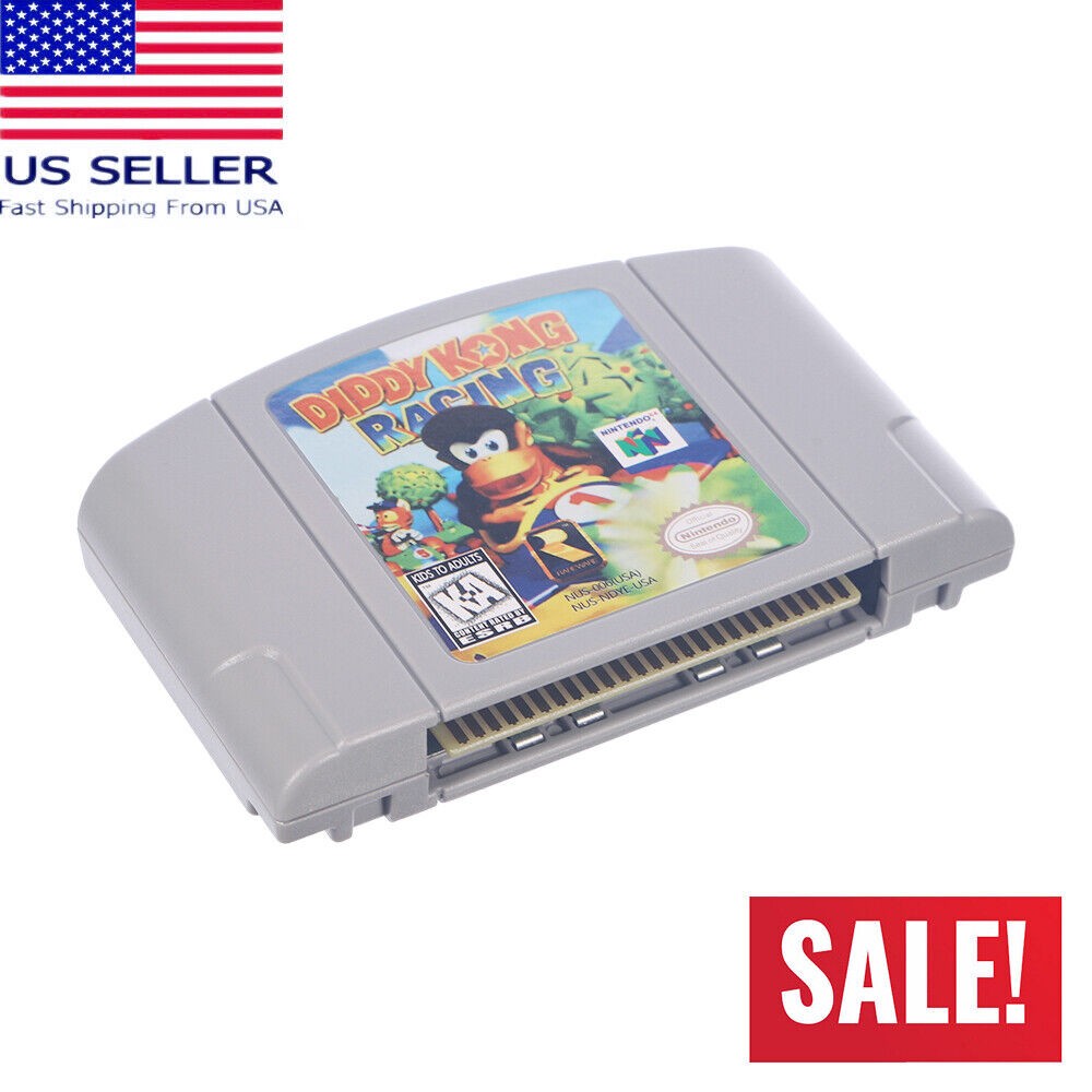 Diddy Kong Racing Video Game Cartridge Console Card For Nintendo N64 Game