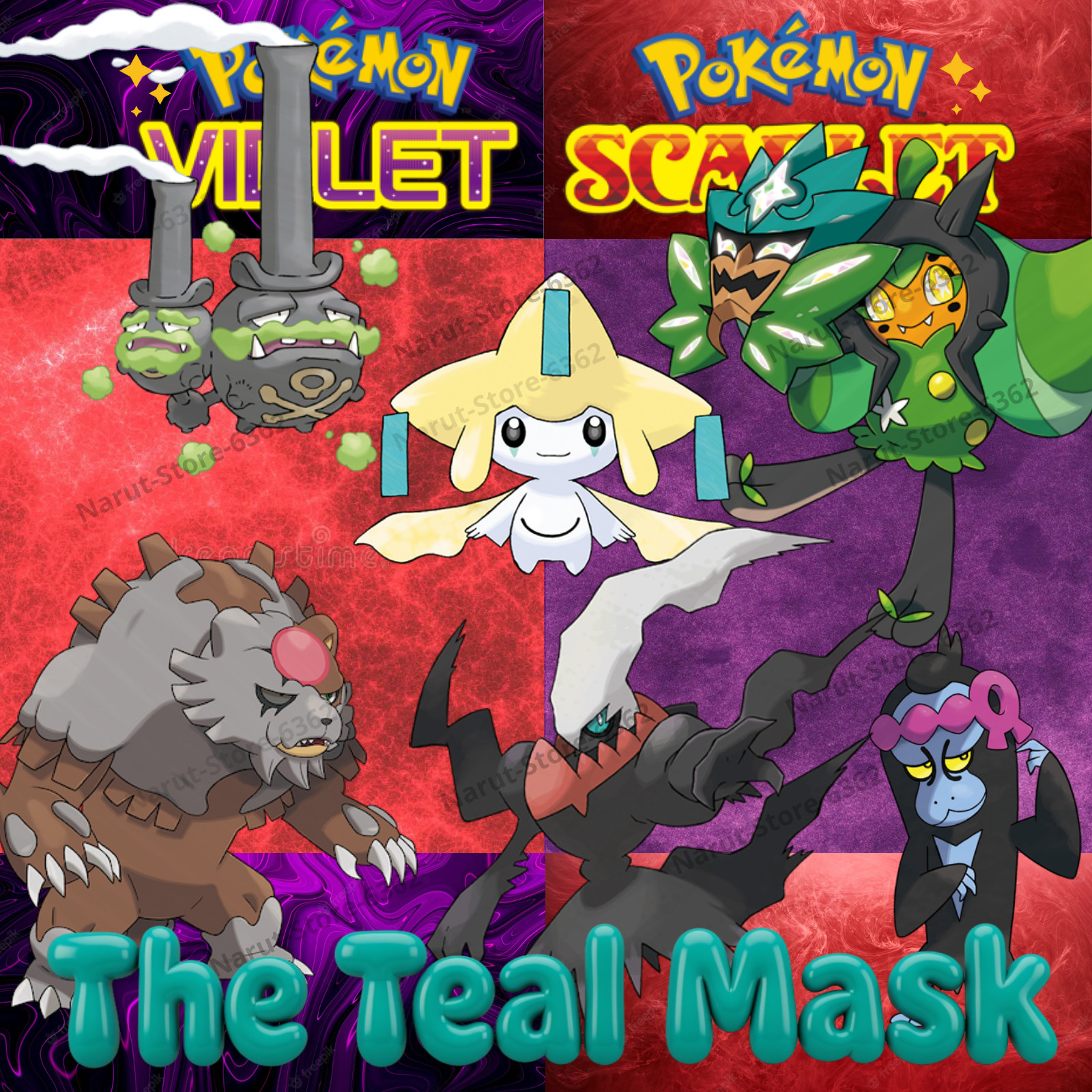 Any custom Kitakami🔥SHINY Pokemon Scarlet & Violet✨The teal Mask 🌟Indigo Disk
