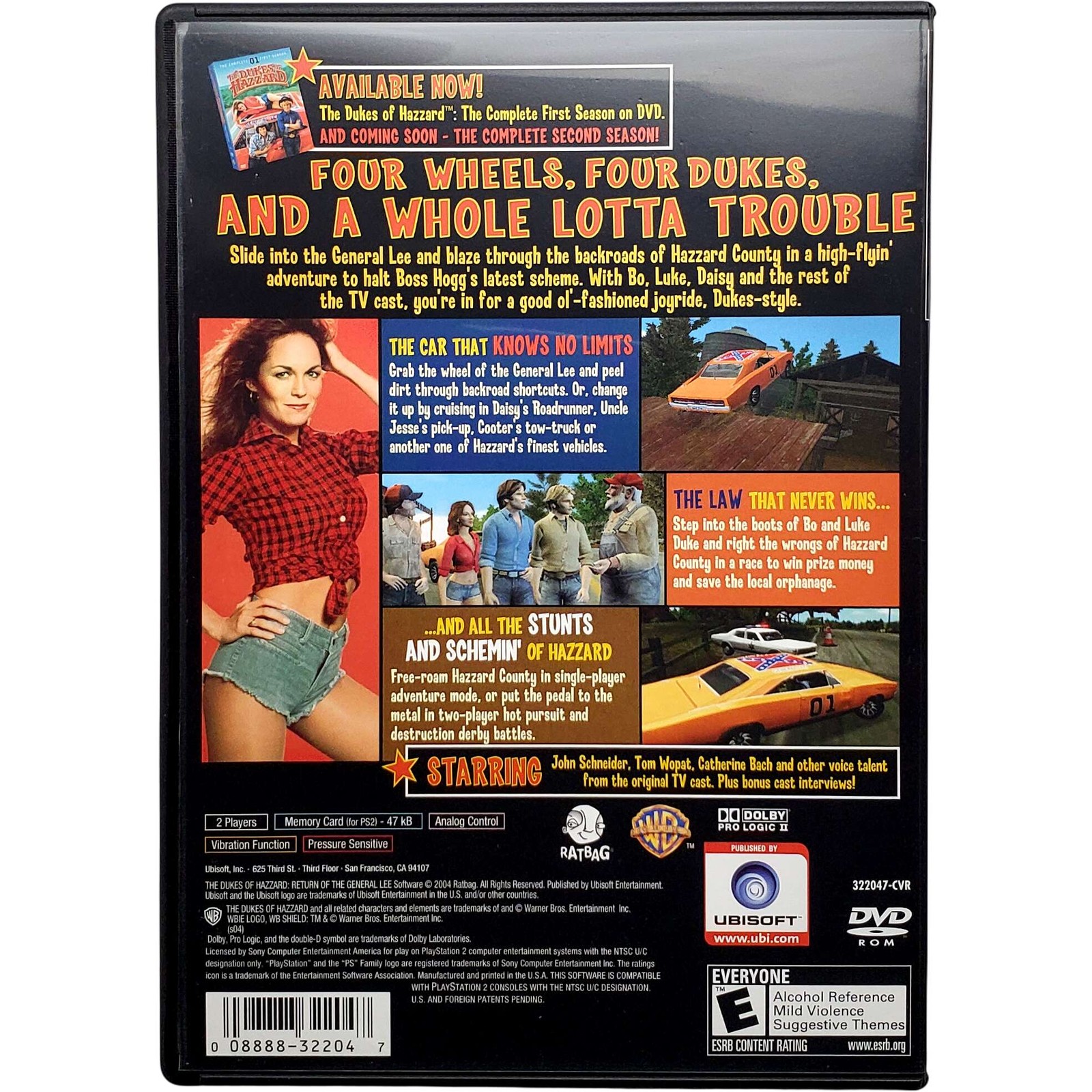 Dukes Of Hazzard Return Of The General Lee – Sony Playstation 2 PS2 1Y Guarantee
