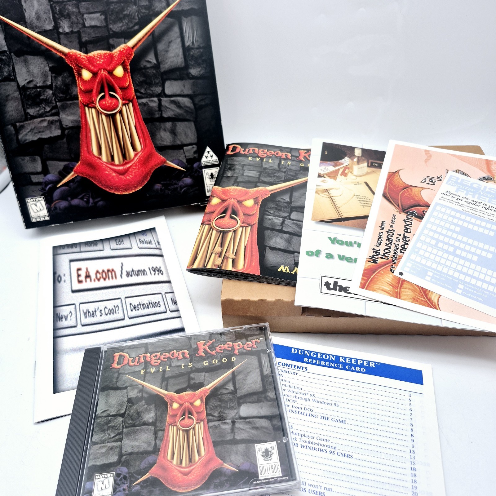 Dungeon Keeper The Deeper Dungeons Expansion Pack Big Box PC CD-ROM Complete