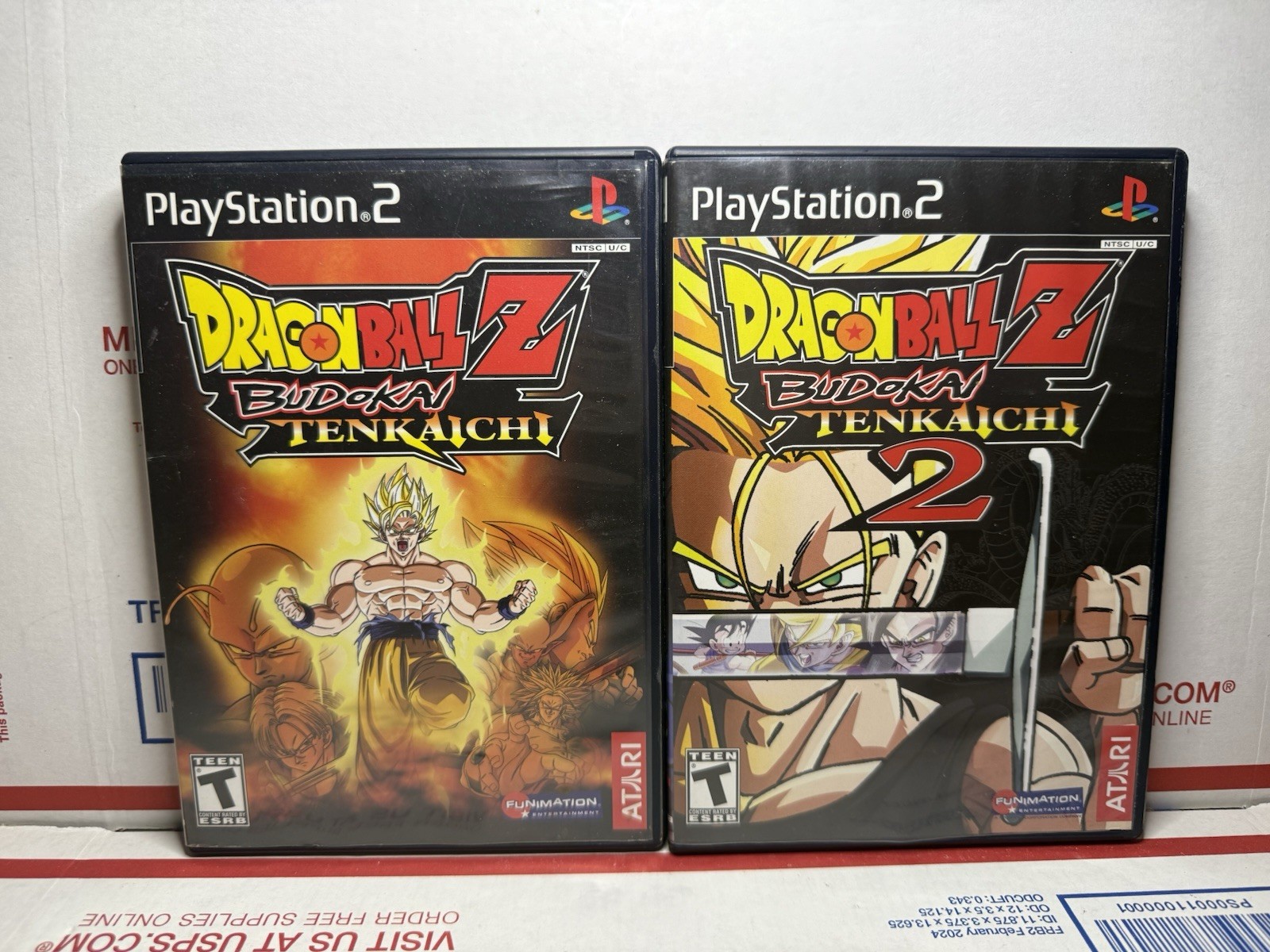 Dragon Ball Z: Budokai Tenkaichi 1 & 2 (Sony PlayStation 2, 2006) CIB Tested