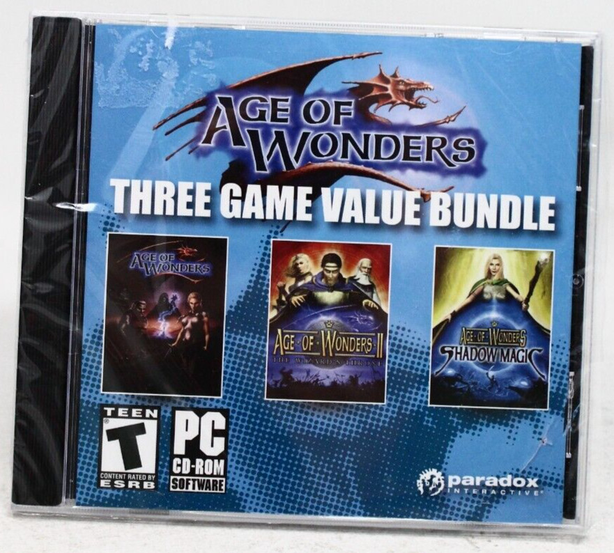 Age of Wonders – Three Game Bundle – PC – New Sealed – See desc.