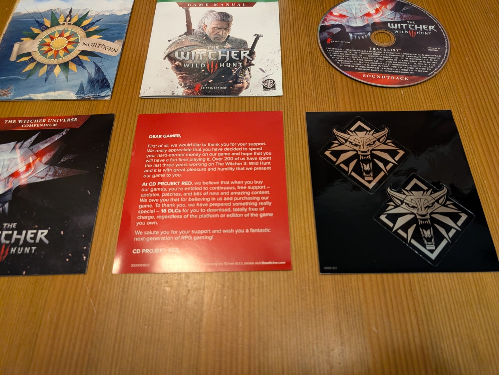 The Witcher 3 Wild Hunt Microsoft Xbox One w/Bonus Content Soundtrack & Map LNUC