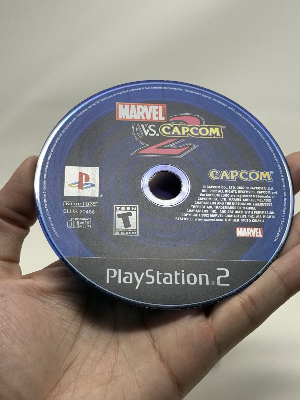 Marvel Vs Capcom 2 PS2 PlayStation 2 Mint Disc Only Tested + Warranty Included