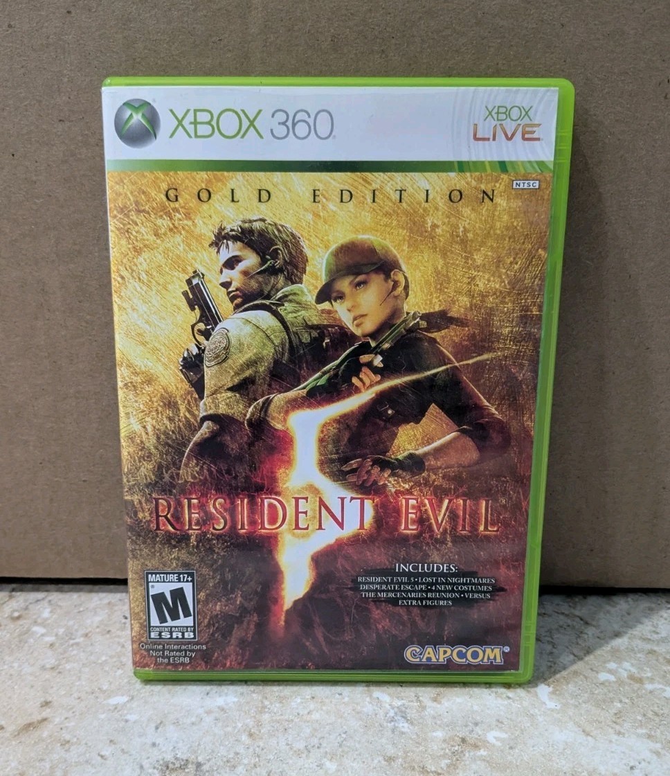 Resident Evil 5: Gold Edition Microsoft Xbox 360 – CIB – Tested, Works