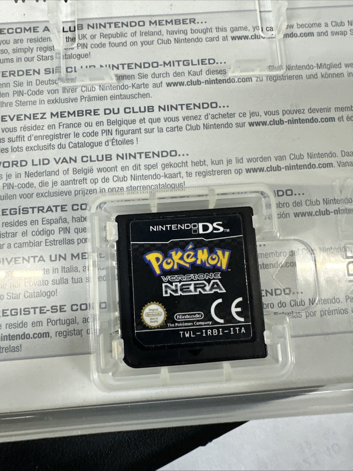 POKÉMON VERSIONE NERA 🇮🇹 ITALIANO ORIGINALE – NINTENDO DS 2DS 3DS NERO POKEMON