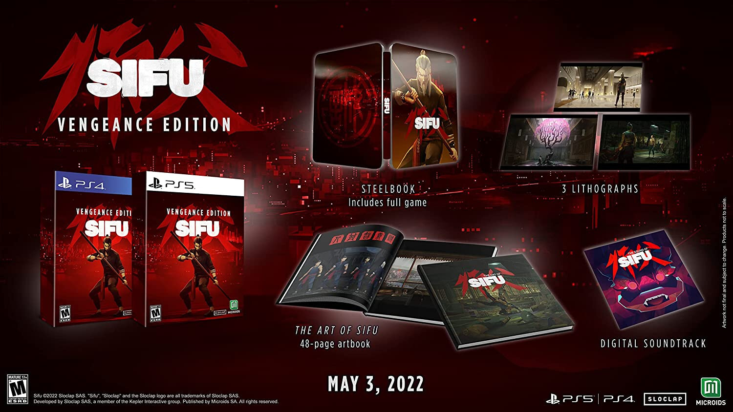 Sifu *VENGEANCE EDITION* (PS5) New *LIMITED STEELBOOK*