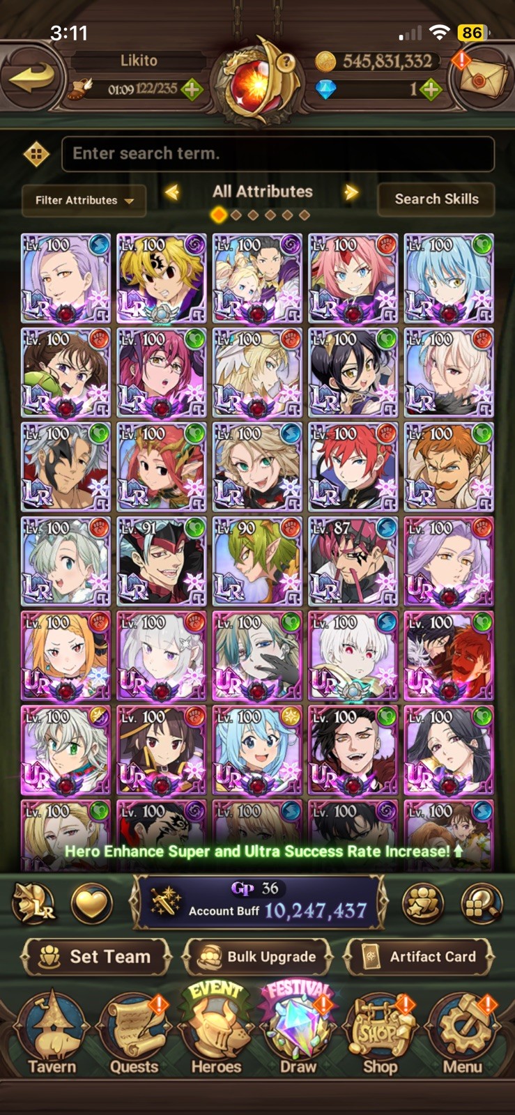Global 7DS Grand Cross Account Up For Sale