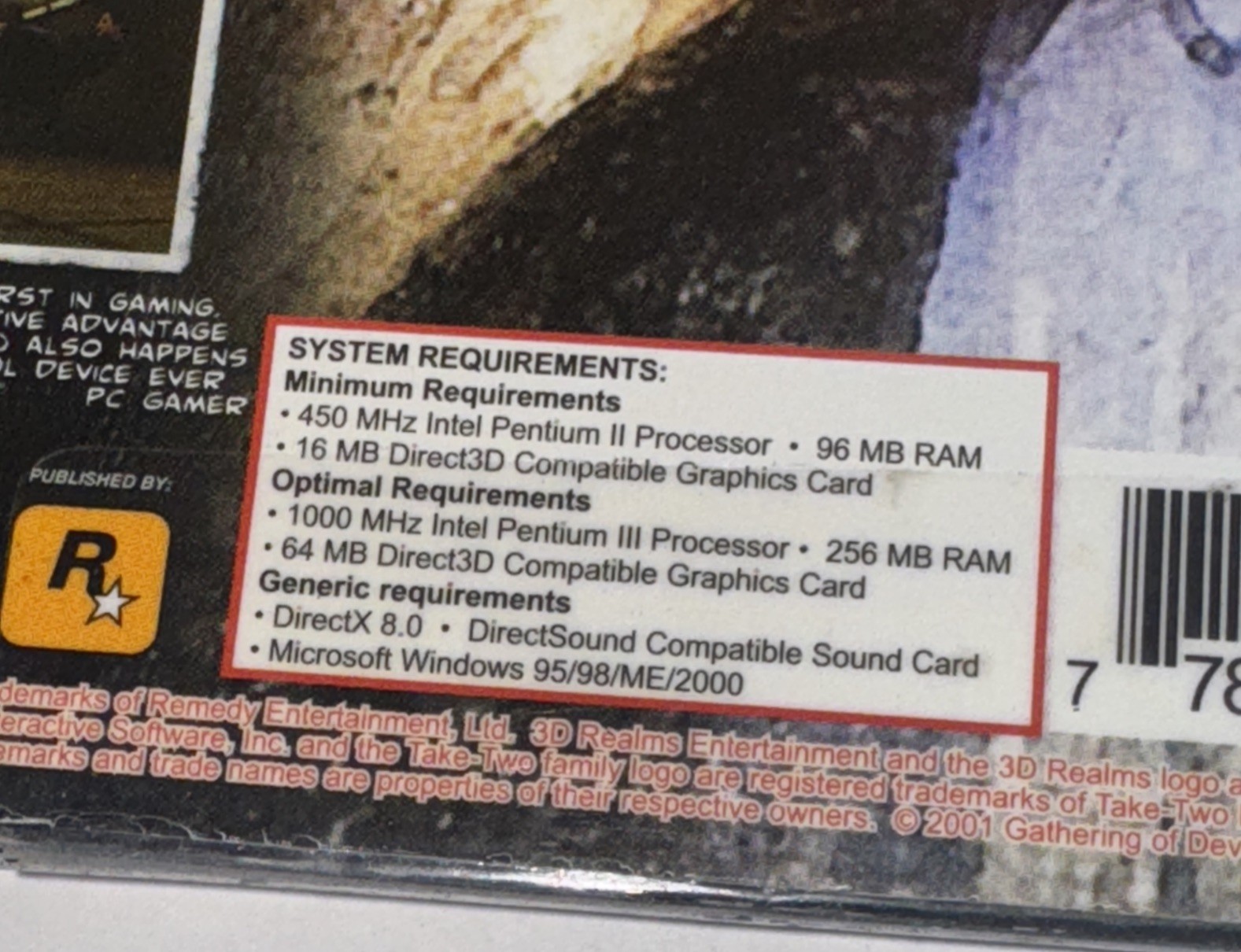 Max Payne – First Person Shooter PC Computer Game by Rockstar Games – New/Sealed