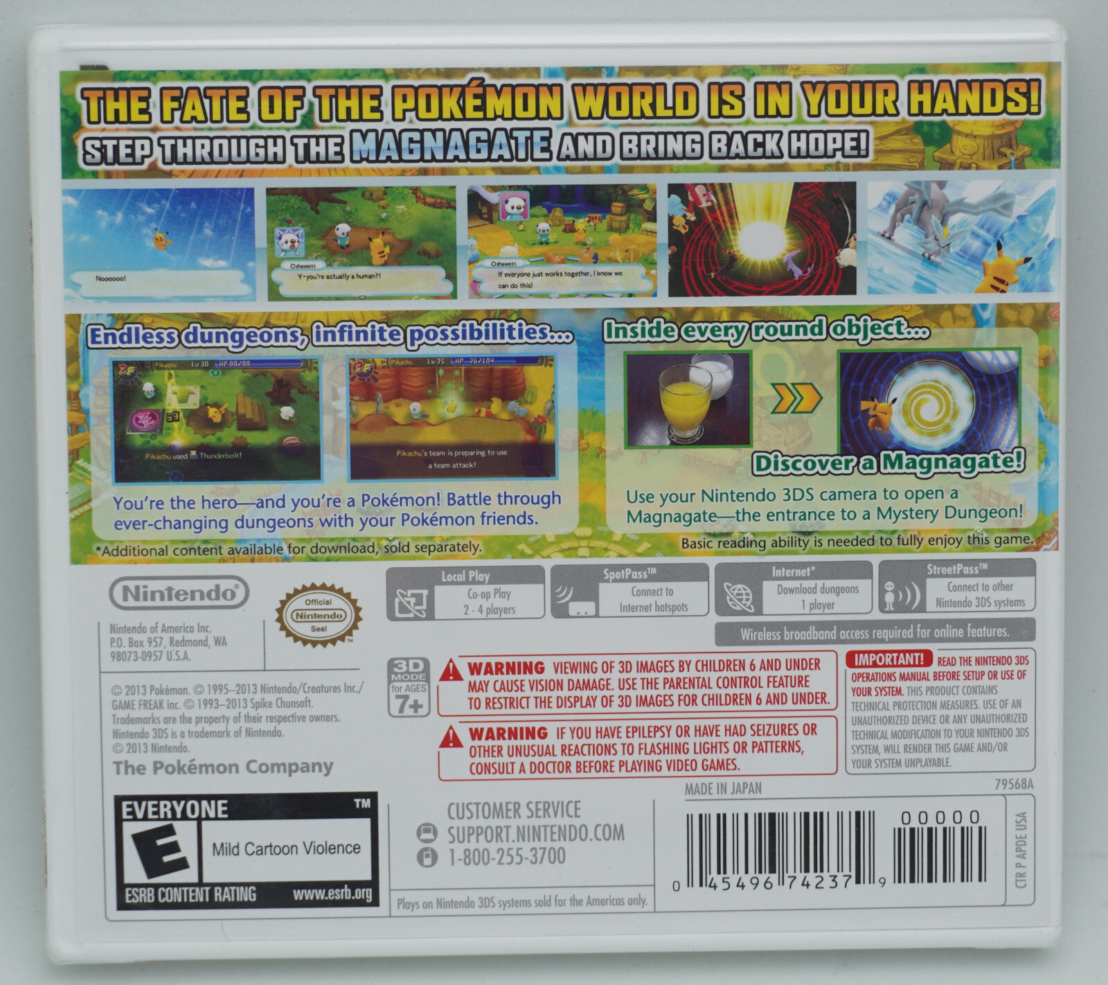 Sealed Pokemon Mystery Dungeon Gates to Infinity 3DS US NTSC Factory Sealed