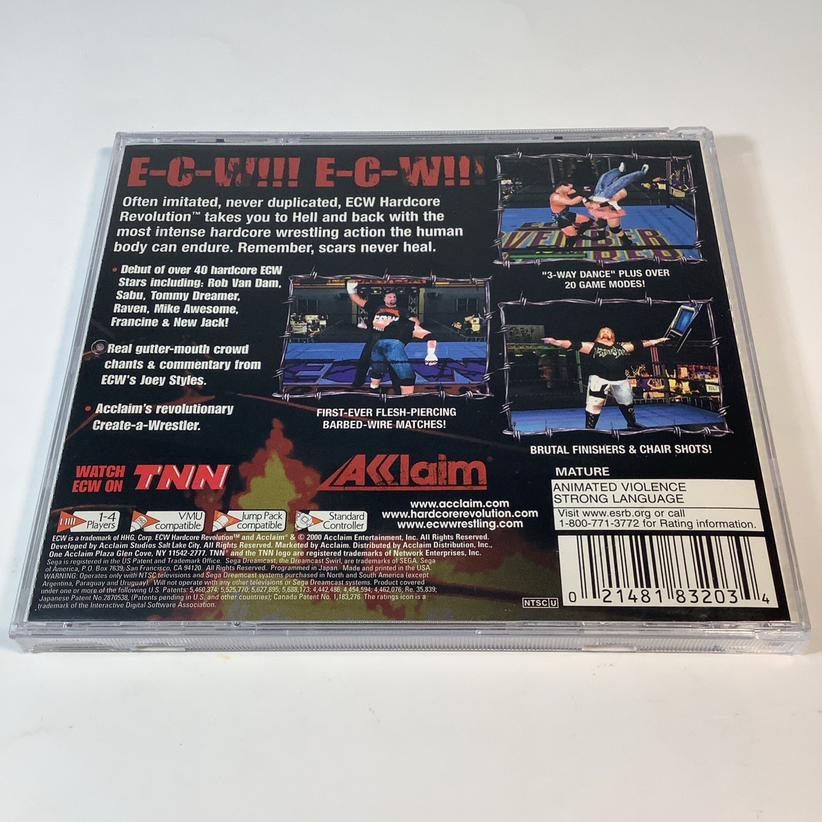 ECW: Hardcore Revolution (Sega Dreamcast, 2000) Complete CIB Tested & Works