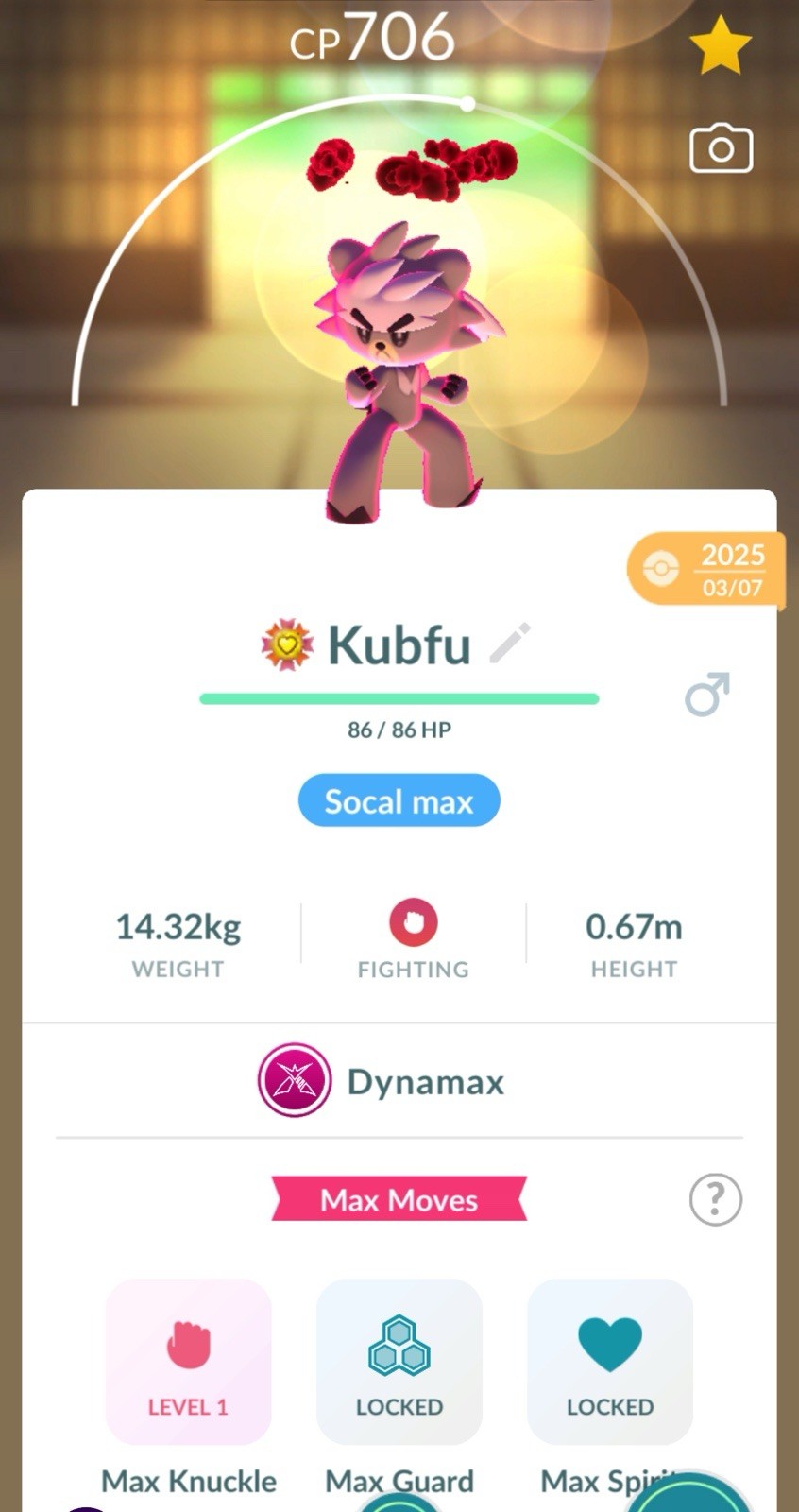 dynamax Kubfu 30 Days Friendship Available