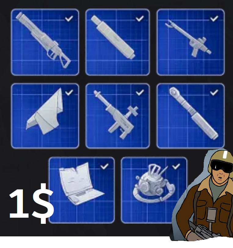 Arc Raiders 1$ Blue Prints! – 78* Unique BluePrints #1 USA SELLER🗽 ALL IN STOCK