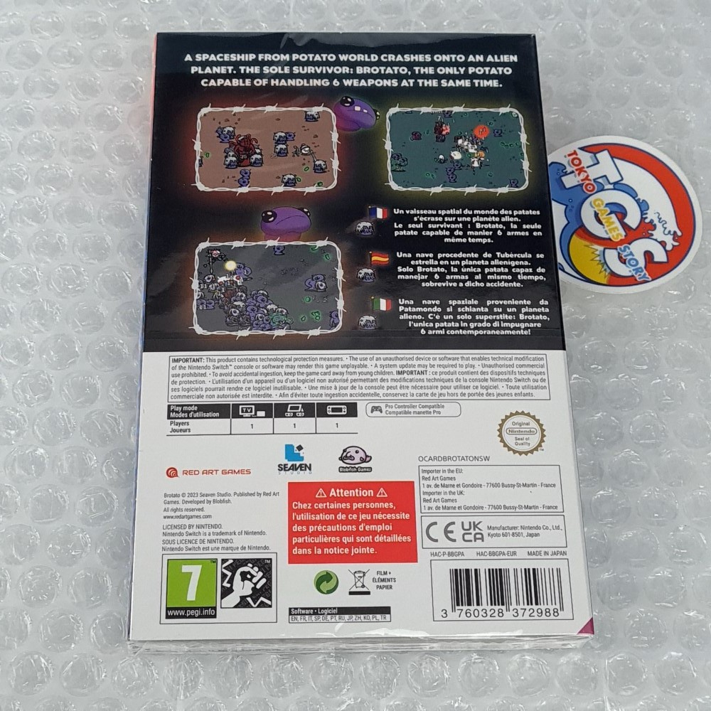 Brotato Deluxe Edition Nintendo Switch Red Art Games(Multilangue/RPG-Shooting-Ac