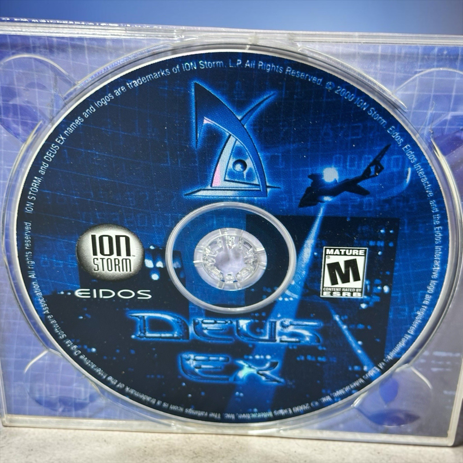 ION STORM – DEUS EX – PC Game Vintage 2000 CD-ROM – Gatefold – Eidos Interactive