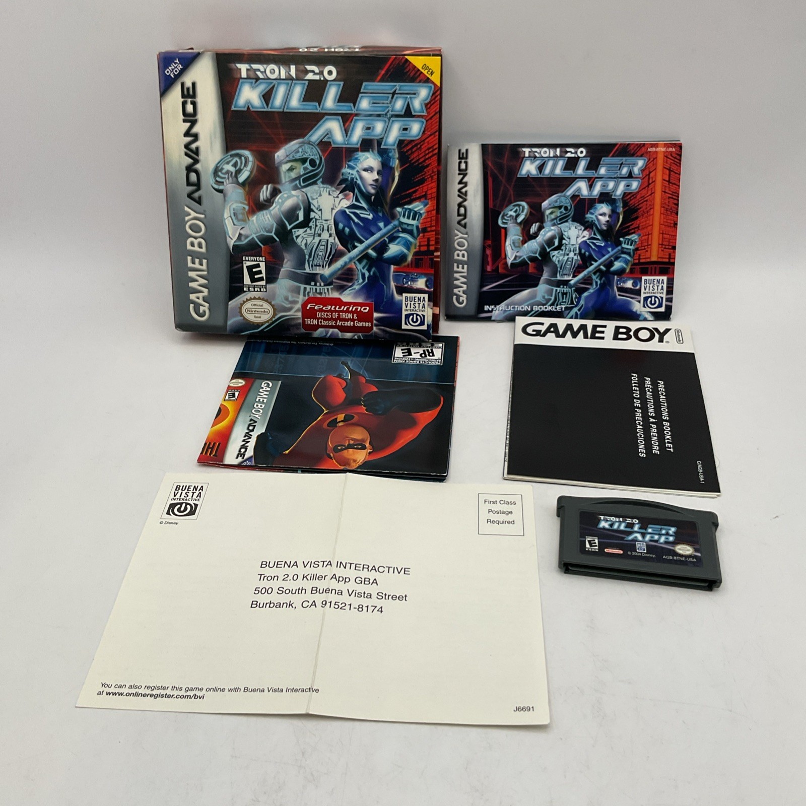 Tron 2.0: Killer App Nintendo Game Boy Advance GBA CiB