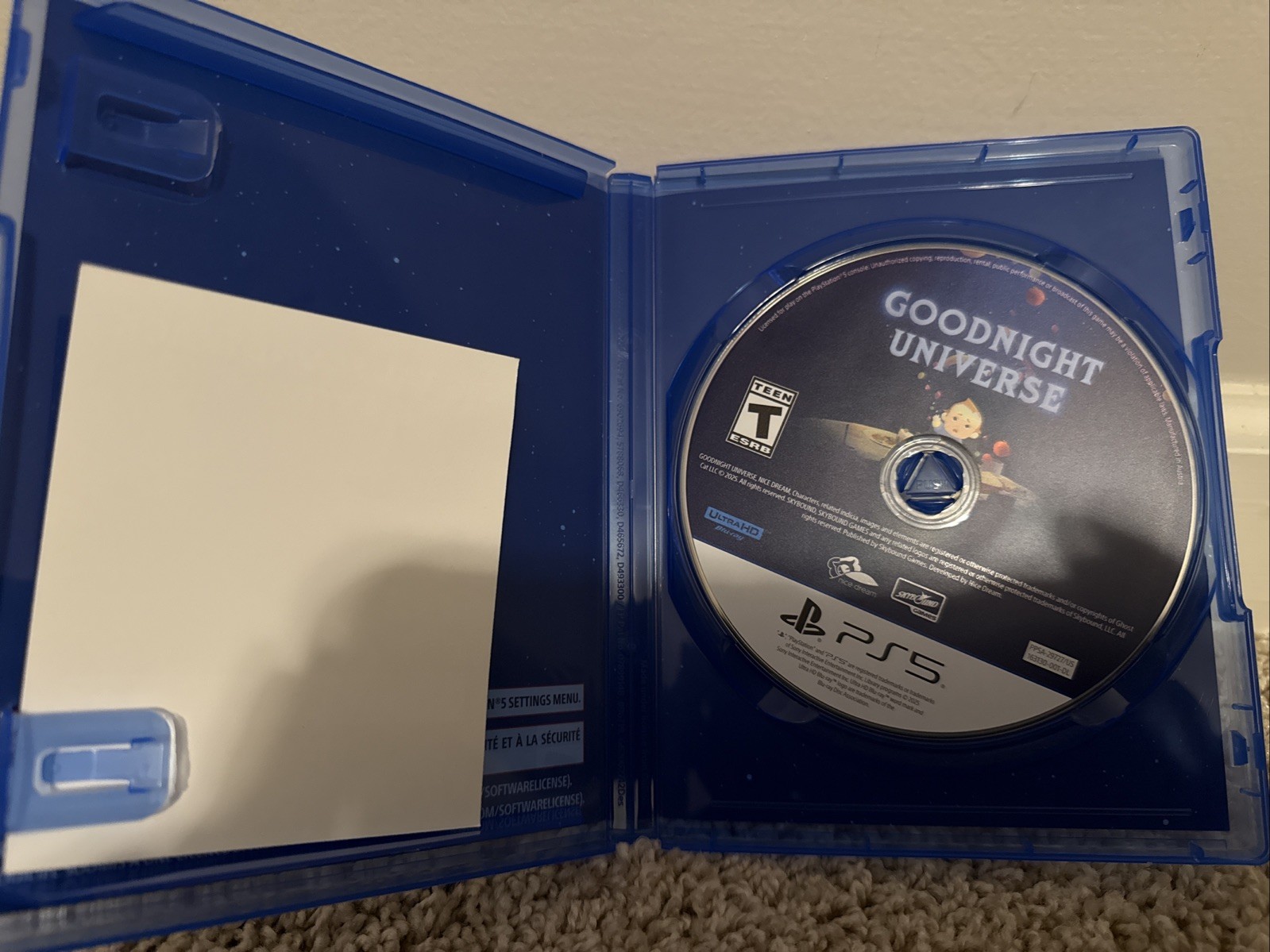 Goodnight Universe for Playstation 5 – PS5 – Codes Intact