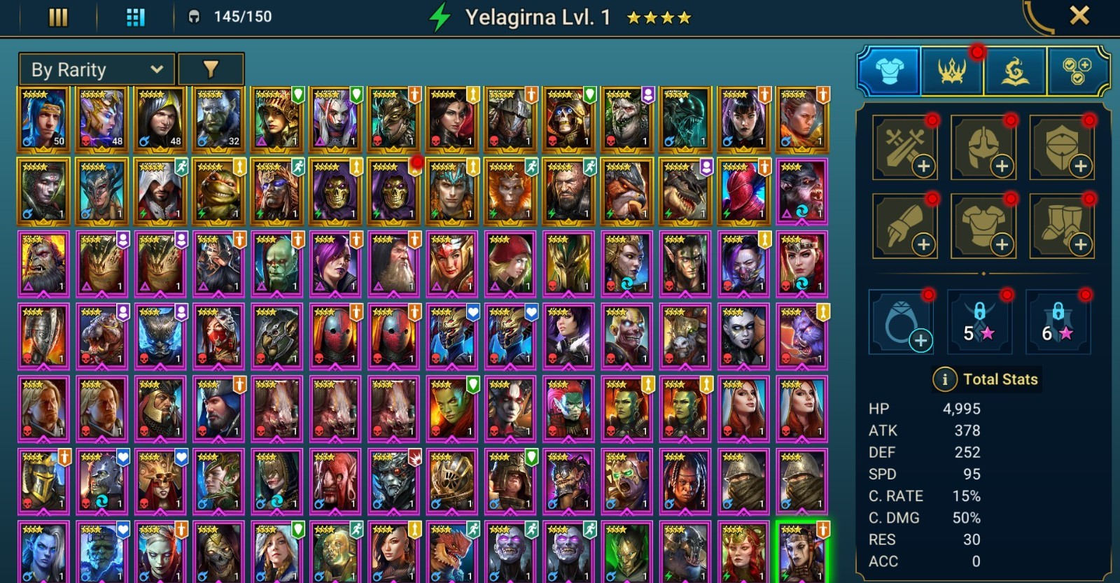 Raid Shadow Legends | Starter acc with Cecilia : 94k energy / 27 Legendary hero