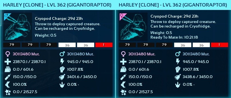 ARK Survival Ascended PvE GIGANTORAPTOR 1007MD HARLEY QUINN EGG PC/XBOX/PS5 ASA