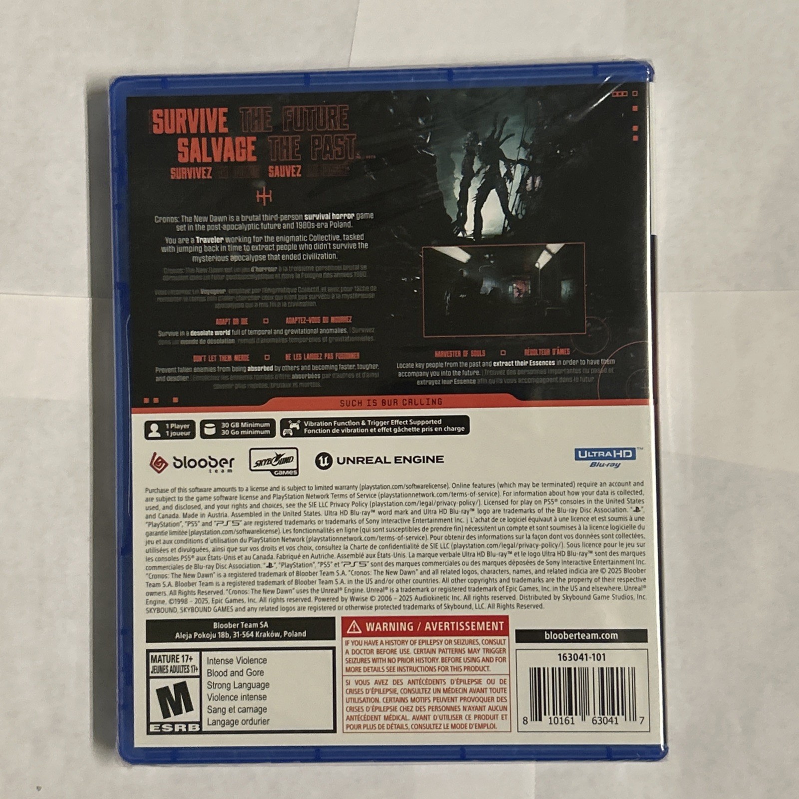 Cronos The New Dawn PS5 Brand New Factory Sealed PlayStation 5