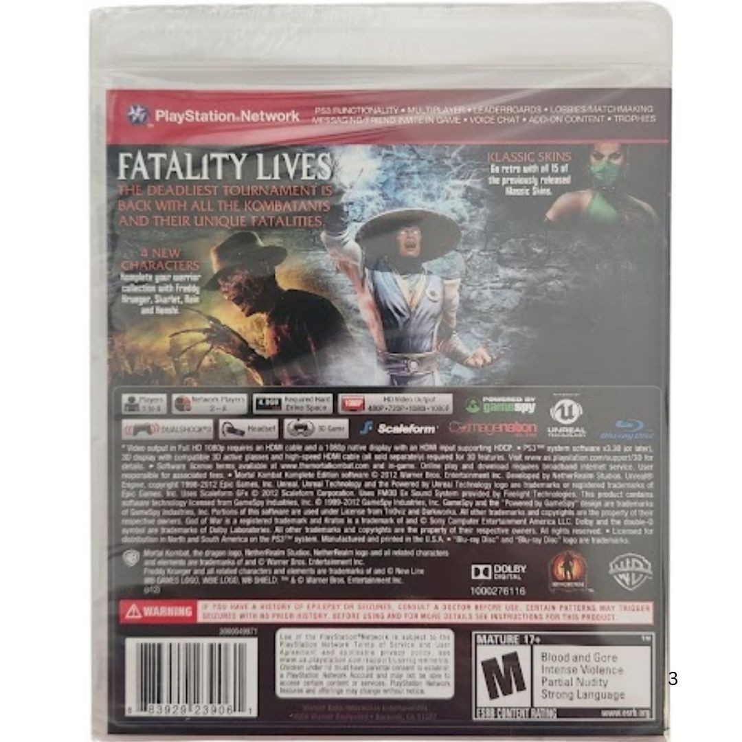 Mortal Kombat Komplete Edition + vs. DC Universe (Greatest Hits)Brand New Bundle