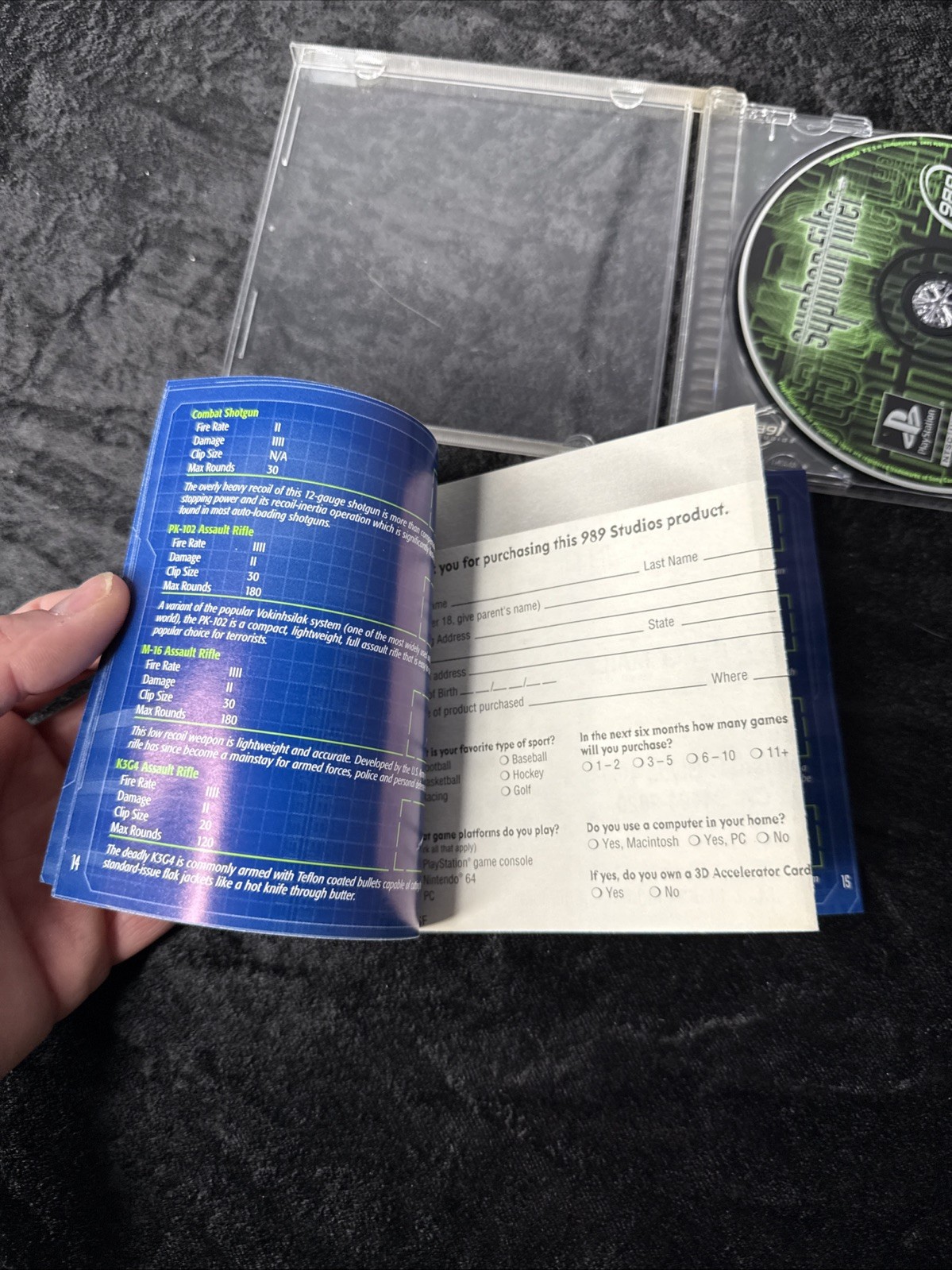 Syphon Filter 1 & 2 PS1 Bundle + Survival Kit Inserts Manual Phone Card