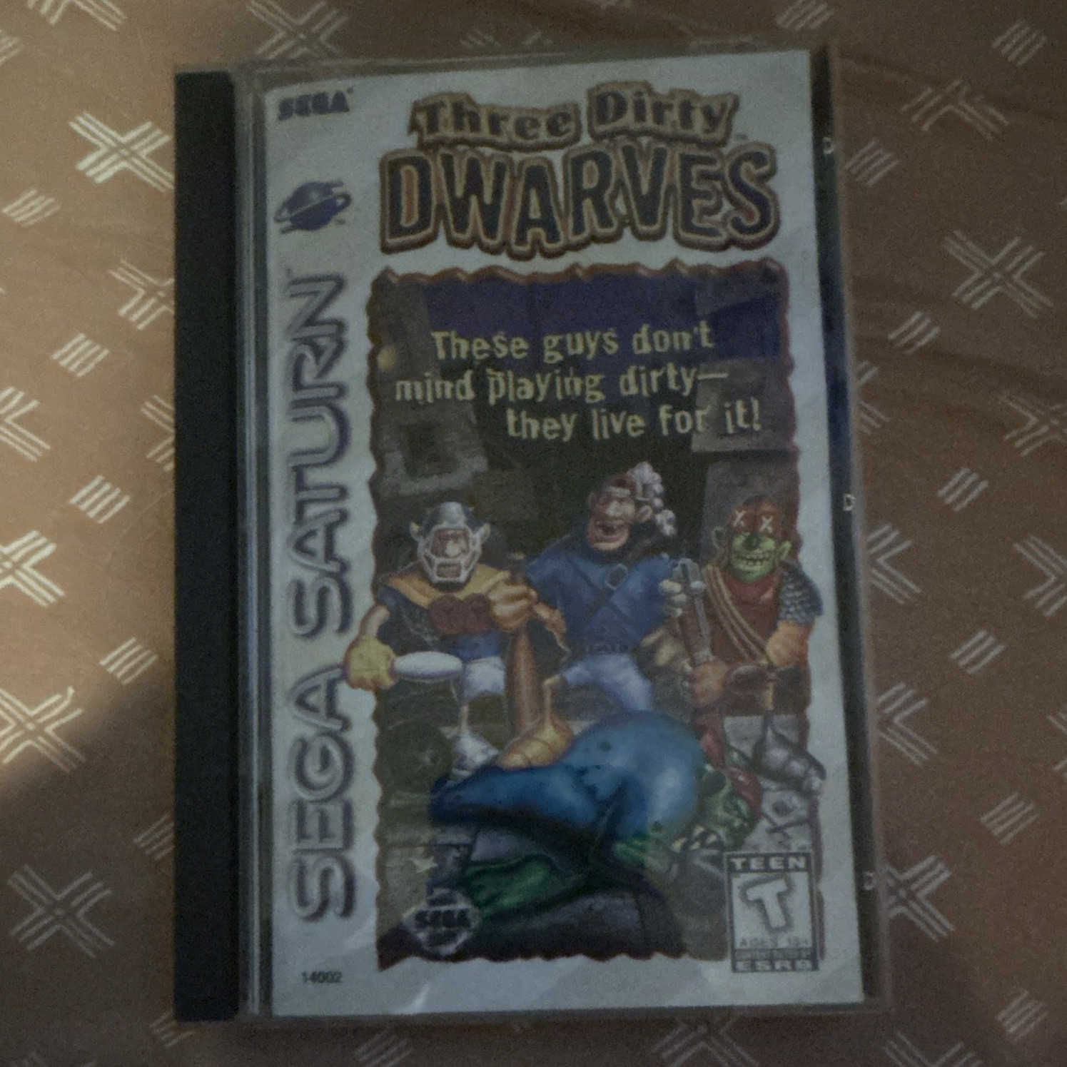 SegaSoft Three Dirty Dwarves Sega Saturn T Teen Multiplayer Case